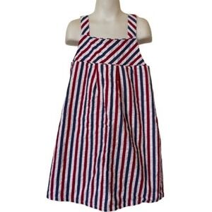 Tommy Bahama Dress Girls 7 Red White Blue Striped